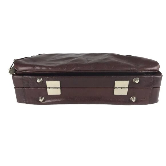 Wilsons‎ Leather Unisex Brown Pelle Studio Inner Pockets Divider Briefcase Bag - Picture 7 of 13